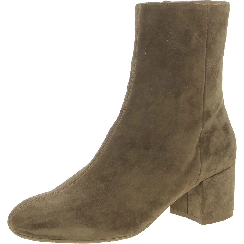 Valentine's Special Aquatalia Womens Leonora Suede Block Heel Ankle Boots