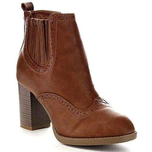 Flash Sale Fever Women's Bella Marie Kenzie-17 Perforated Zipped Ankle Bootie