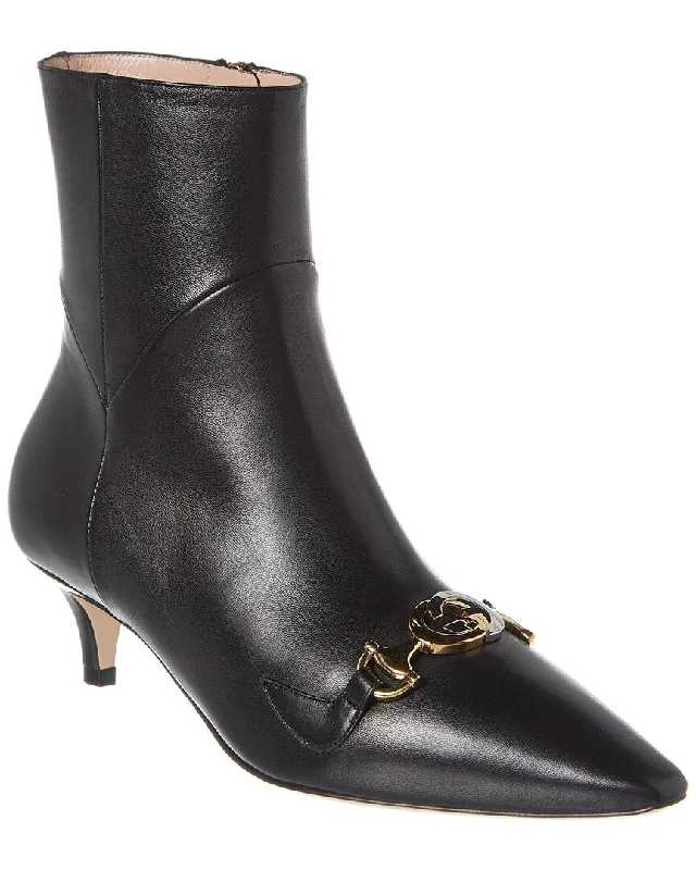 Comfort Meets Fashion Gucci Zumi Leather Bootie