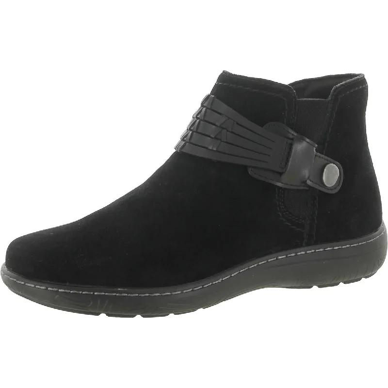 Save Big Earth Womens Synal Suede Harness Booties