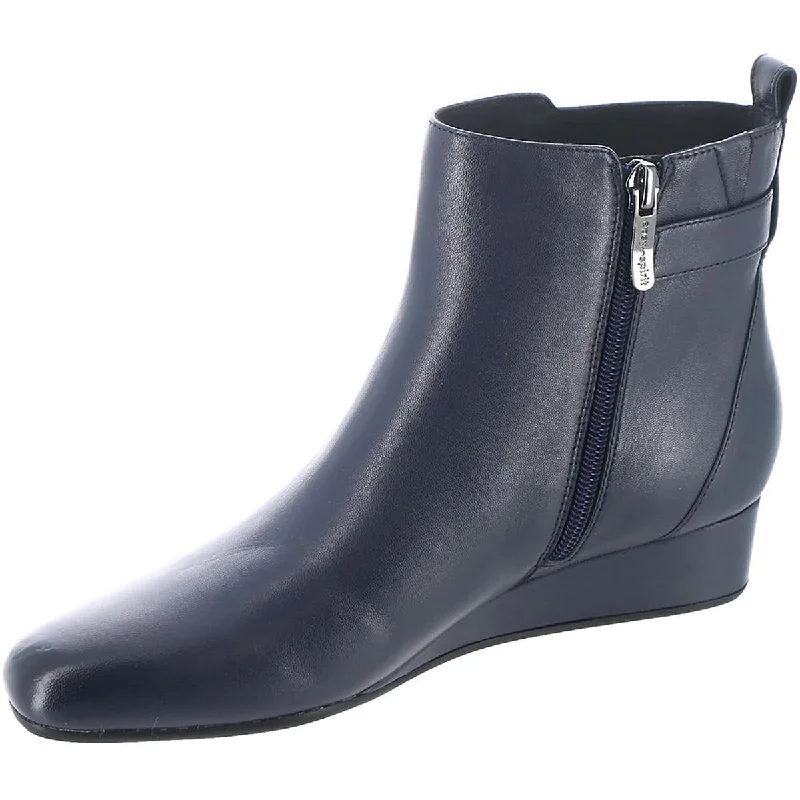 The Good Stuff Easy Spirit Womens Leather Pointed Toe Booties