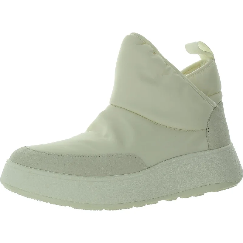 Limited Edition Fitflop Womens F-Mode E01 Biofleece Mixed Media Ankle Boots