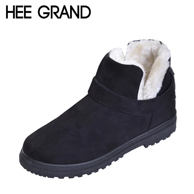 Trendy Looks On Sale HEE GRAND Ankle Boots Faux Suede with Platform