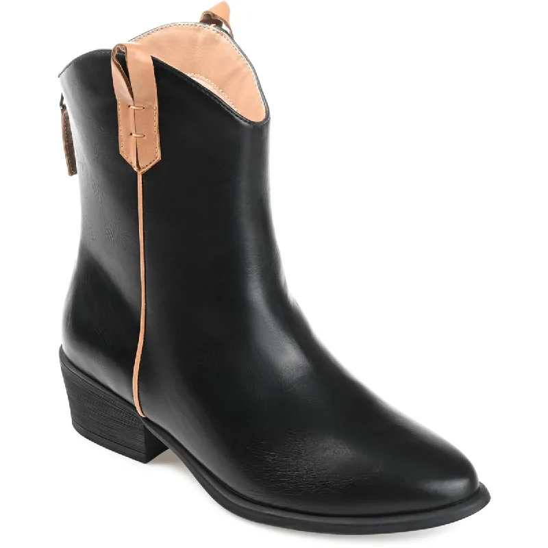 Limited-Time Offer Journee Collection Womens Faux Leather Ankle Booties