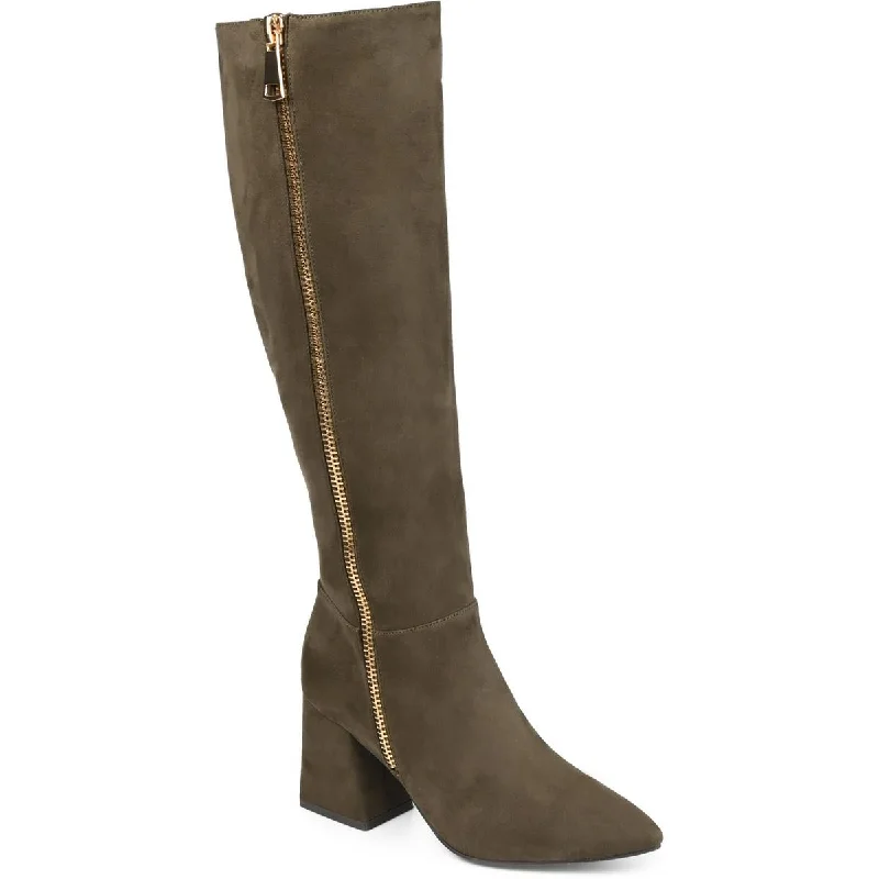 Soft Sole Shoes Journee Collection Womens IDINNA Vegan Leather Knee-High Boots