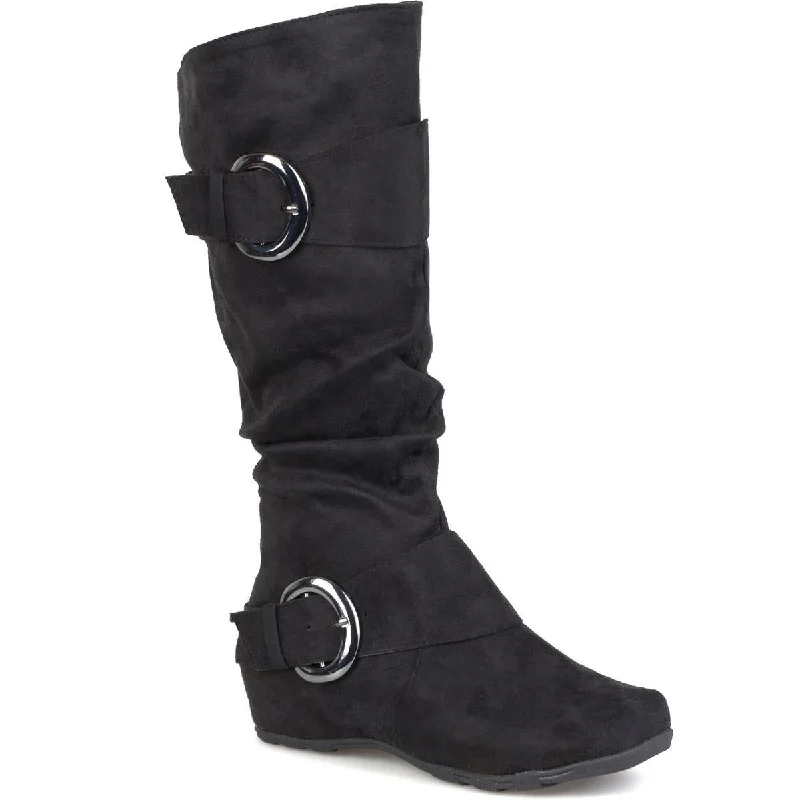 Stylish Deals Journee Collection Womens Jester Slouchy Buckled Mid-Calf Boots
