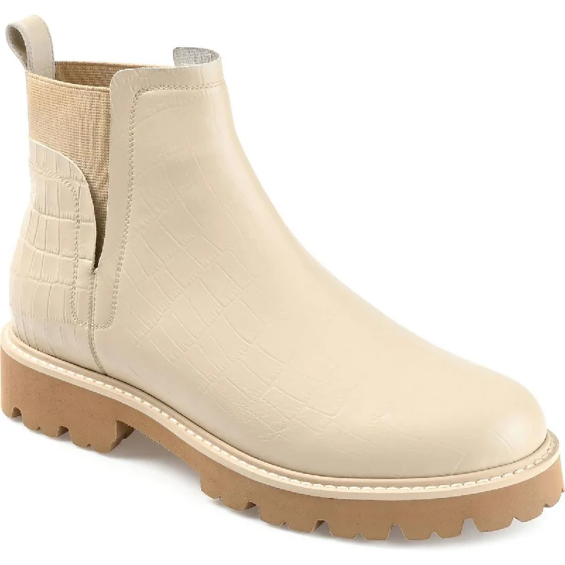 Crazy Discounts, Hurry Up Journee Signature Womens Bristol Leather Ankle Booties