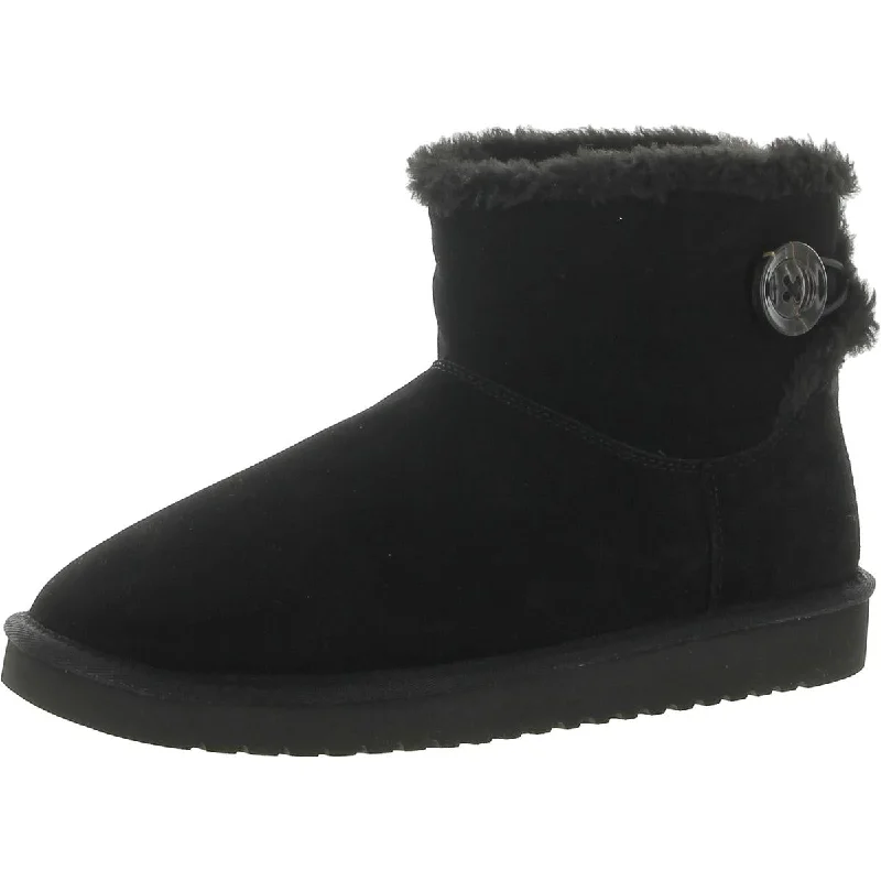 Fall Sale, Prices Drop Koolaburra Womens Nalie Mini Suede Faux Fur Winter & Snow Boots
