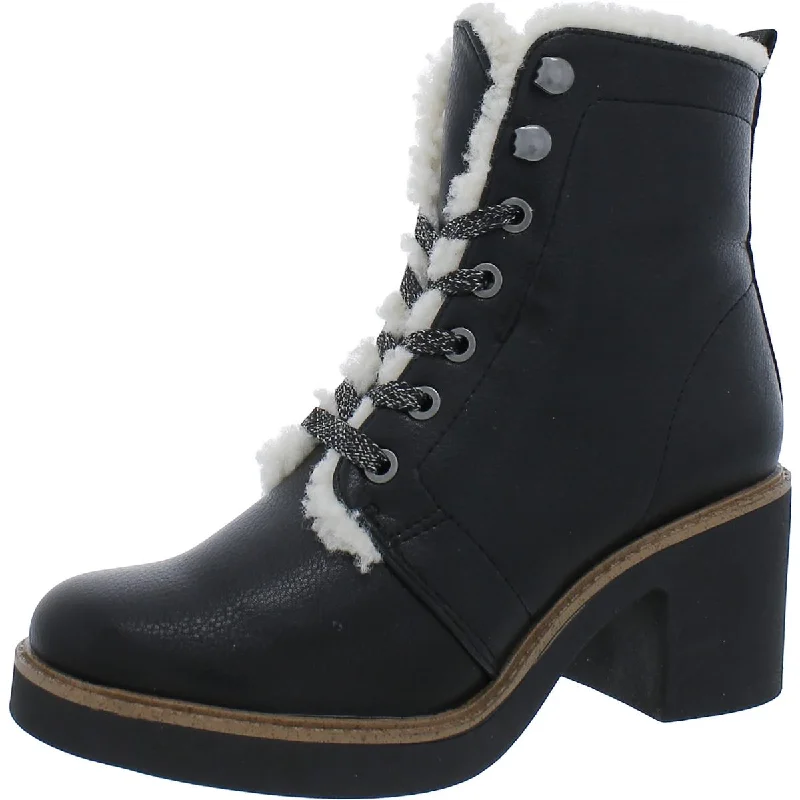 Fashion Forward LifeStride Womens Faux Leather Faux Fur Lined Ankle Boots