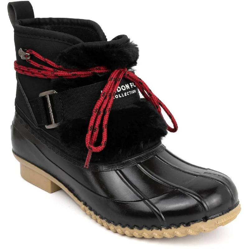 Unleash Your Style London Fog Womens Willette Faux Fur Ankle Waterproof & Weather Resistant Unleash Your Style London Fog Womens Willette Faux Fur Ankle Waterproof & Weather Resistant