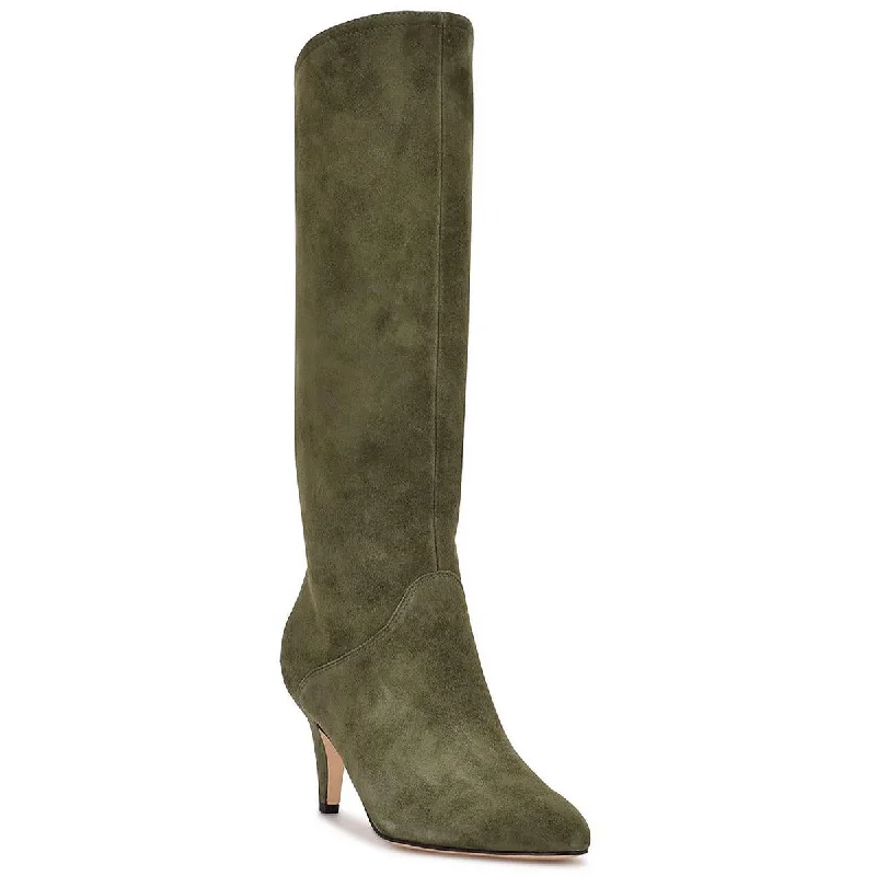 High-Quality Casual Shoes Nine West Womens Buyah Suede Pull On Mid-Calf Boots