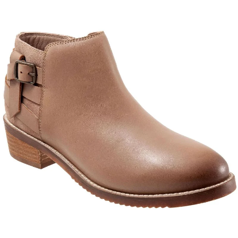 Urban Elegance Deals SoftWalk Womens Raleigh Leather Almond Toe Ankle Boots
