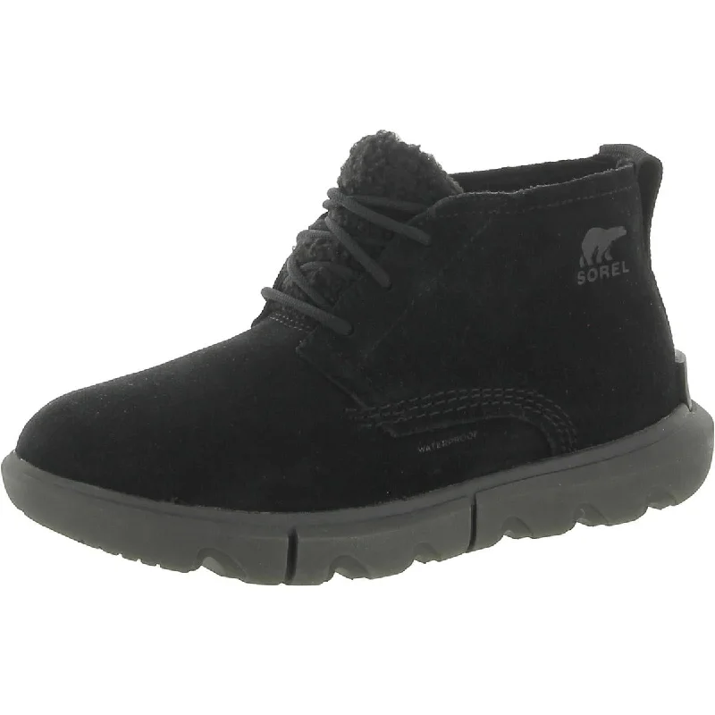 Daily Deals Sorel Womens Explorer II Suede Faux Fur Ankle Boots