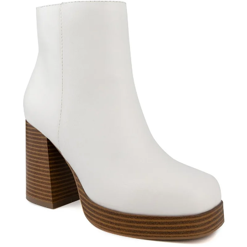 Sophisticated Street Style Offers Sugar Womens Faux Leather Ankle Boots