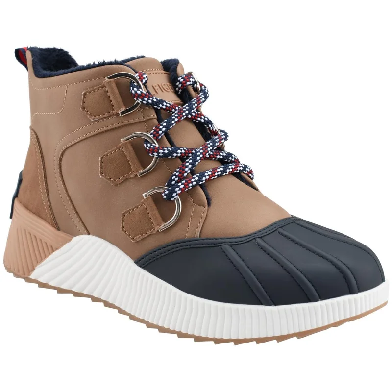 Casual Chic Tommy Hilfiger Womens JENKO Almond toe Lace up Waterproof & Weather Resistant