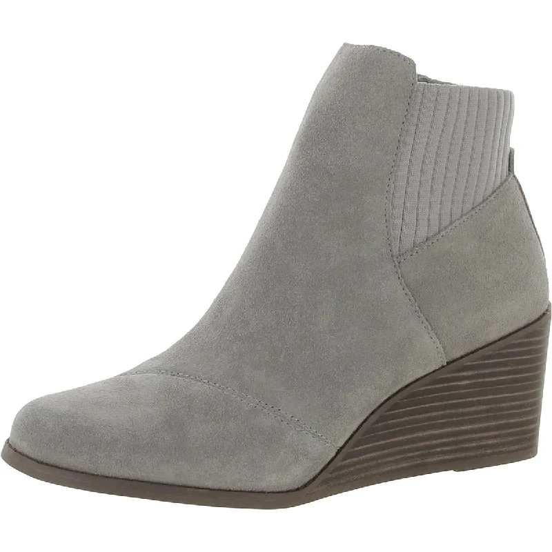 Smart Casual Deals Toms Womens Sadie Suede Stacked Heel Wedge Boots