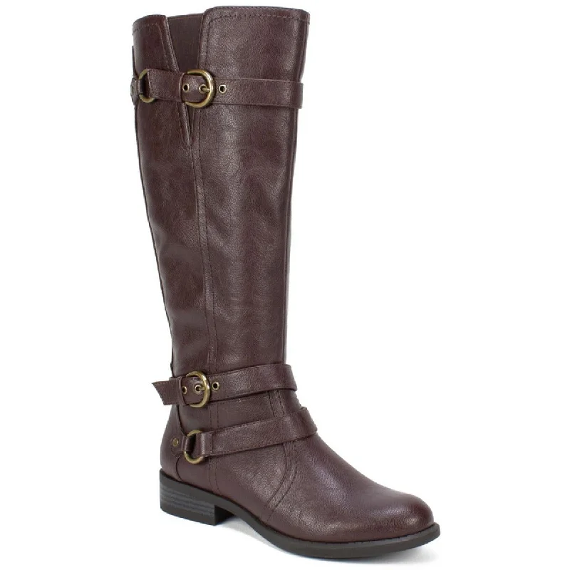 Modern Chic Discounts White Mountain Womens LOYAL Wide Calf Faux Leather Knee-High Boots Modern Chic Discounts White Mountain Womens LOYAL Wide Calf Faux Leather Knee-High Boots