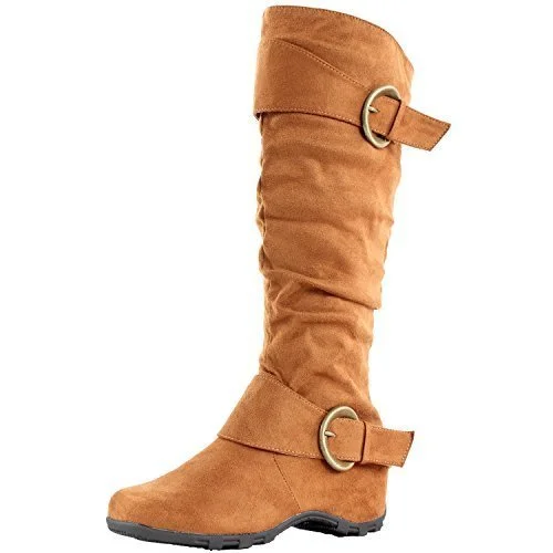 Quick Grab Deals Women's Dhaka Buckle Design Ridding Boots