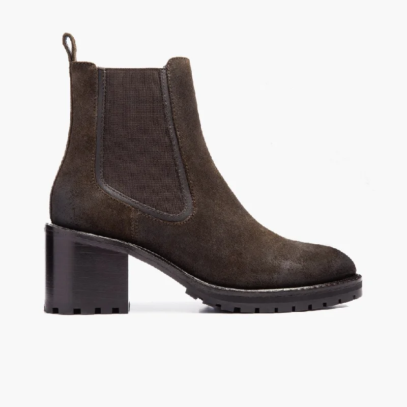 Luxury Formal Shoes Deals Knockout | Dark Olive Suede