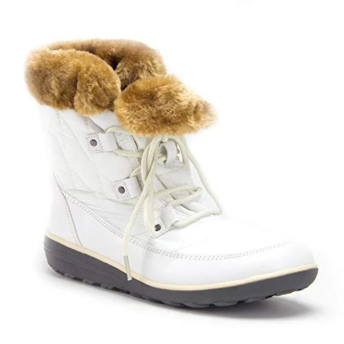 Flash Sale Women's Hike-02 Outdoor Fur Cuff Lace-Up Quilted Winter Snow Boots