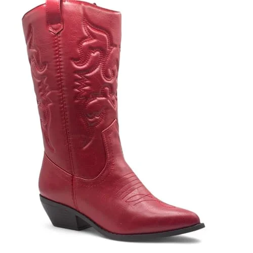 Edgy Fashion Deals Women's Tall Western Cowboy Dress Boots - Comfortable Cowgirl Boots for Women Edgy Fashion Deals Women's Tall Western Cowboy Dress Boots - Comfortable Cowgirl Boots for Women