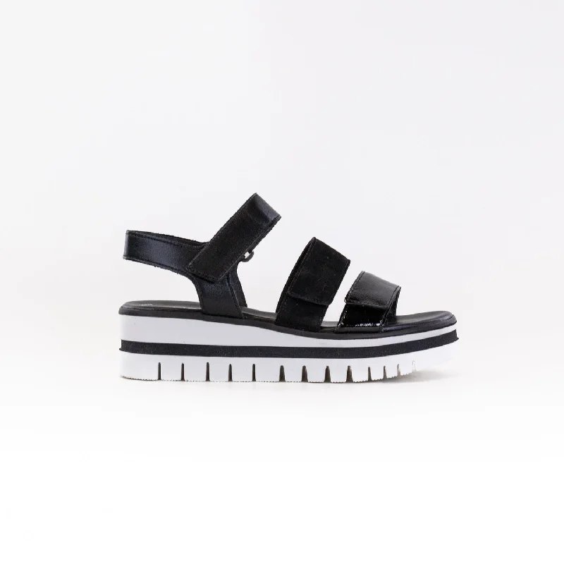Flash Sale Starts Gabor 24.660.27 Wedge Sandal (Women's) - Black Combination Leather