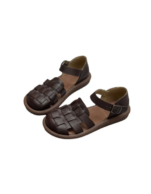 Hot Trends Wide Toe Box Soft Sole Comfortable Retro Flat Sandals