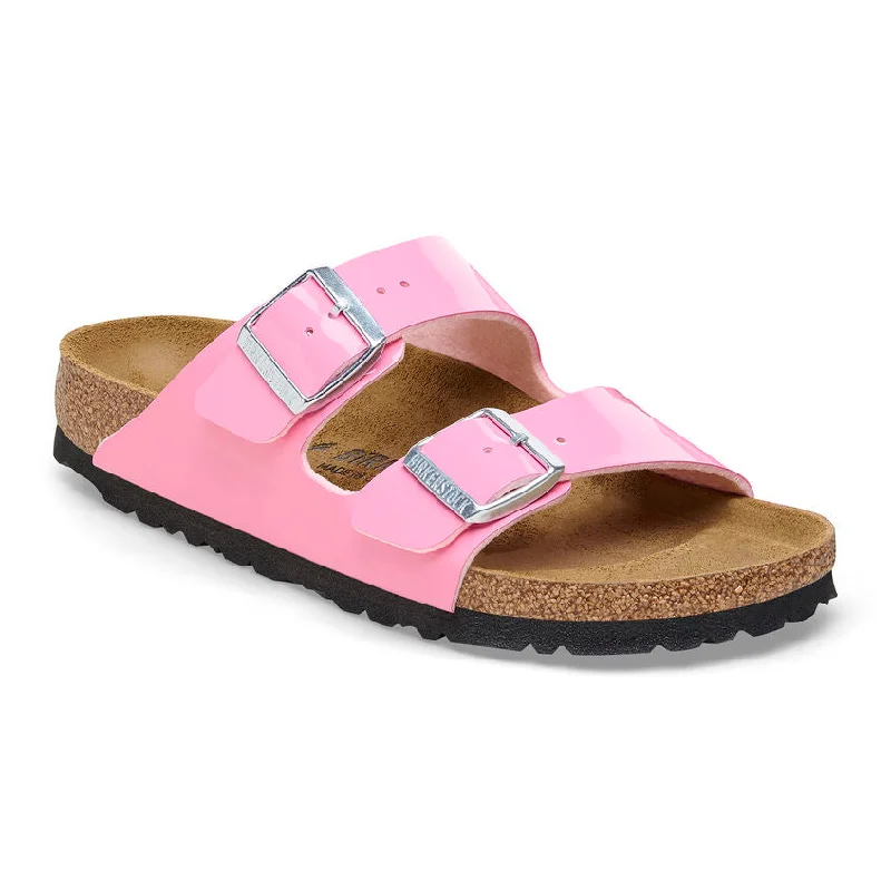 Versatile Fashion Shoes Birkenstock Arizona Candy Pink Patent Birko Flor Sandal