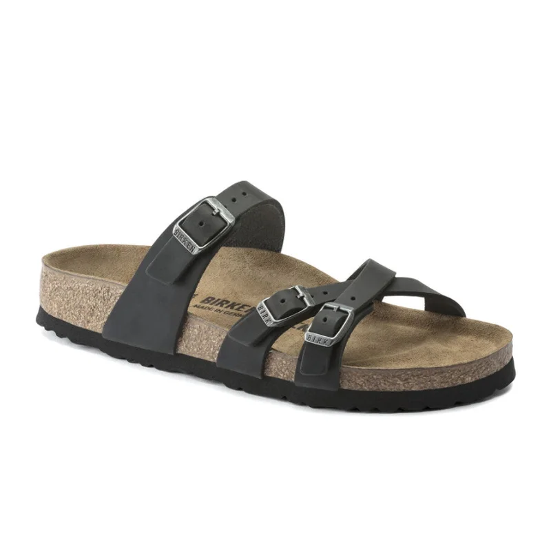Sleek Dress Shoes Deal Birkenstock Franca Slide Sandal (Women) - Black Oiled Leather Sleek Dress Shoes Deal Birkenstock Franca Slide Sandal (Women) - Black Oiled Leather