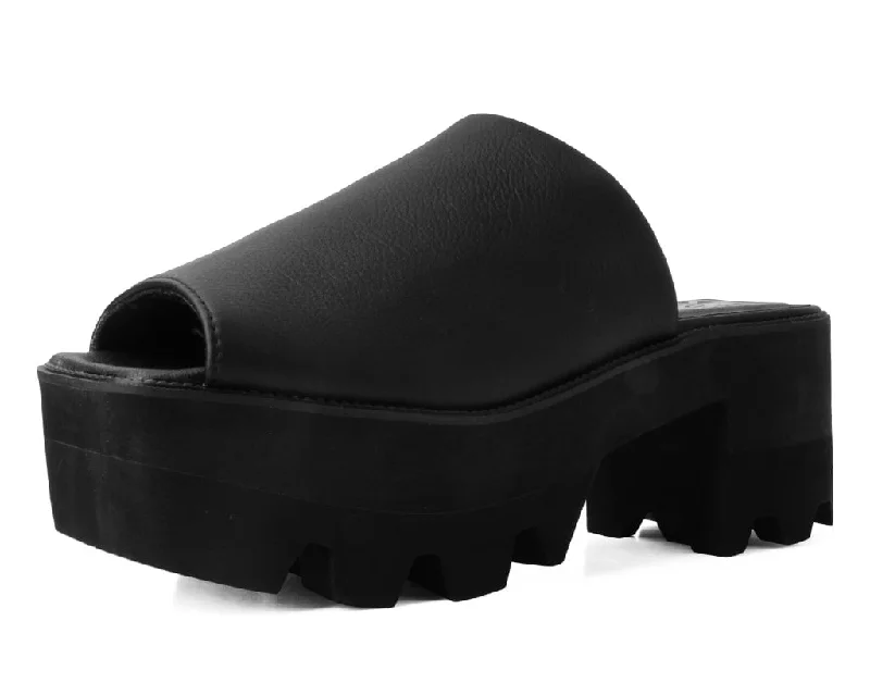 Clearance Event Black TUKskin™ Square Dino Mule