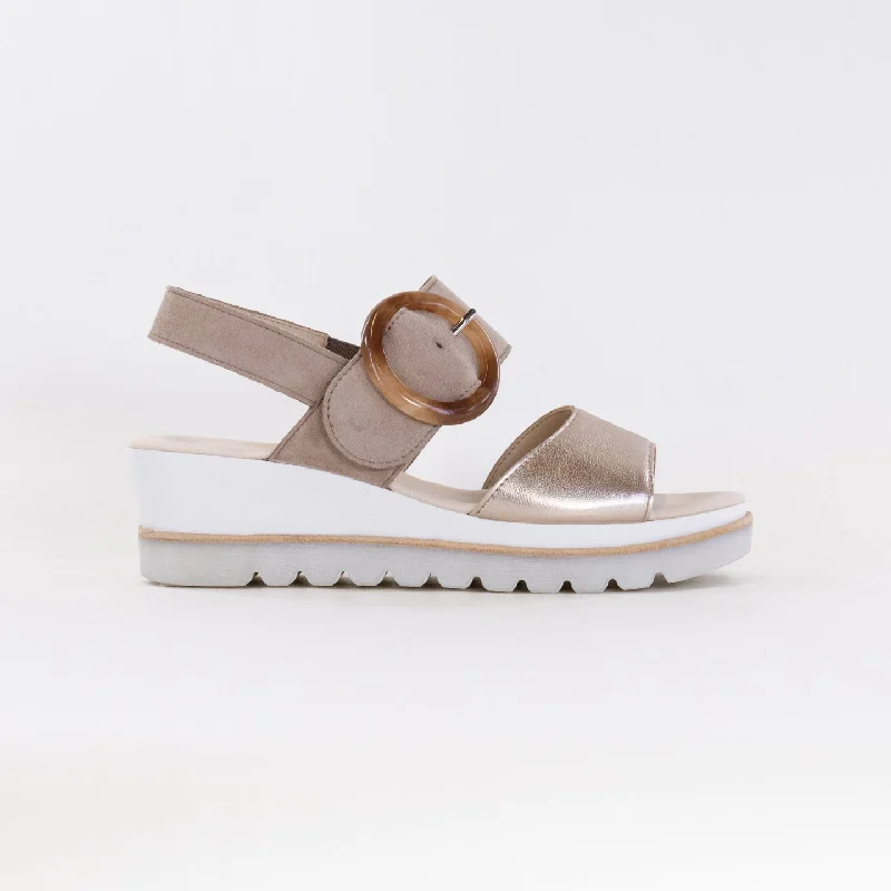 Bold Fashion Sales Gabor 44.645.62 Sandal (Women's) - Pewter/Rabbit