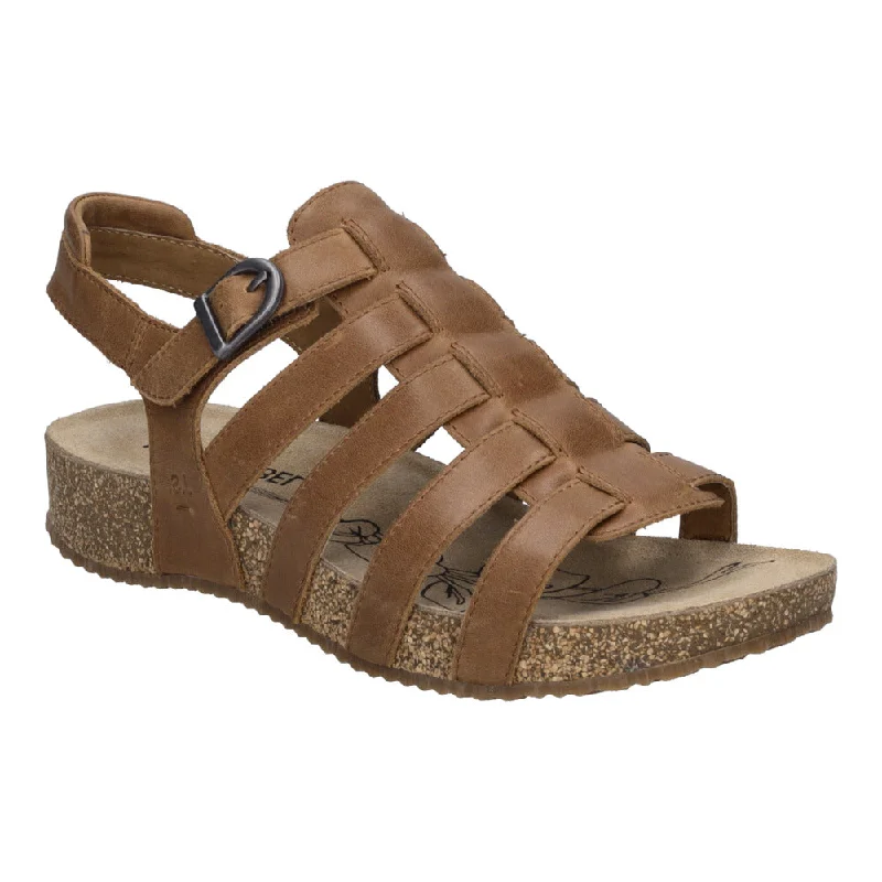 Chic Breathable Shoes Josef Seibel Tonga 81 Sandal  in Black & Camel