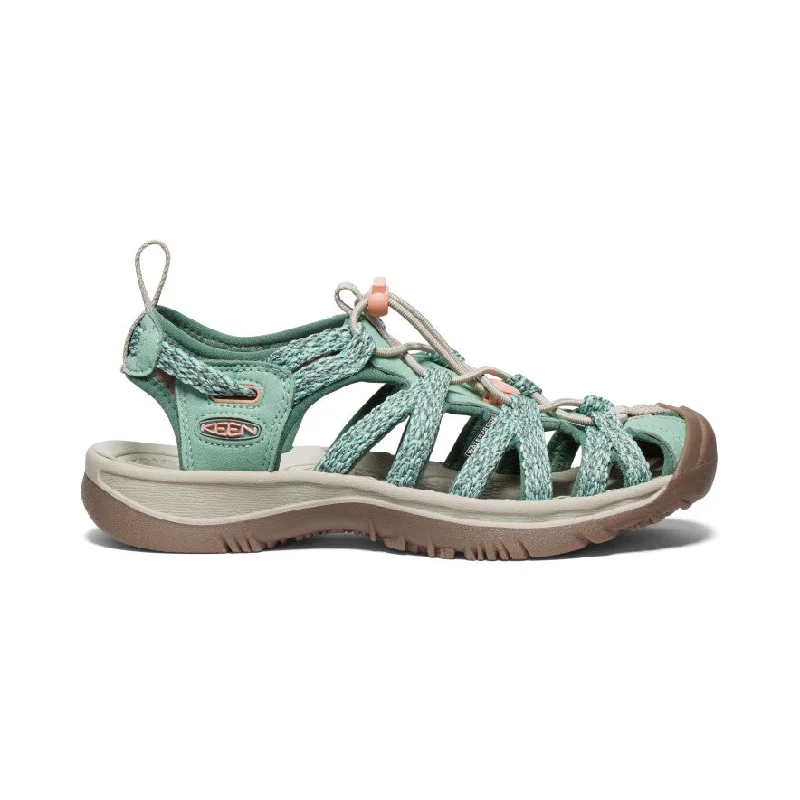 All-Day Comfort Shoes Keen Whisper Hiking Sandal in Granite/GreenPeach, Black/Grey & Toasted Coconut