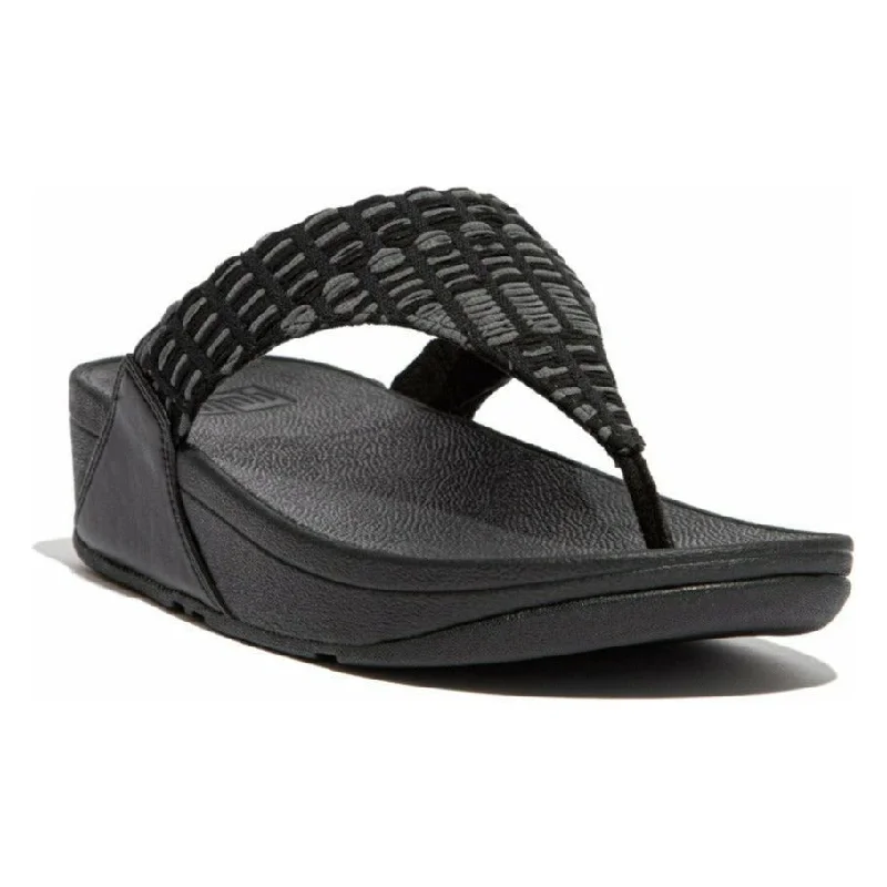 Explore What's New FITFLOP LULU ART-DENIM TOE-POST SANDAL - FINAL SALE!
