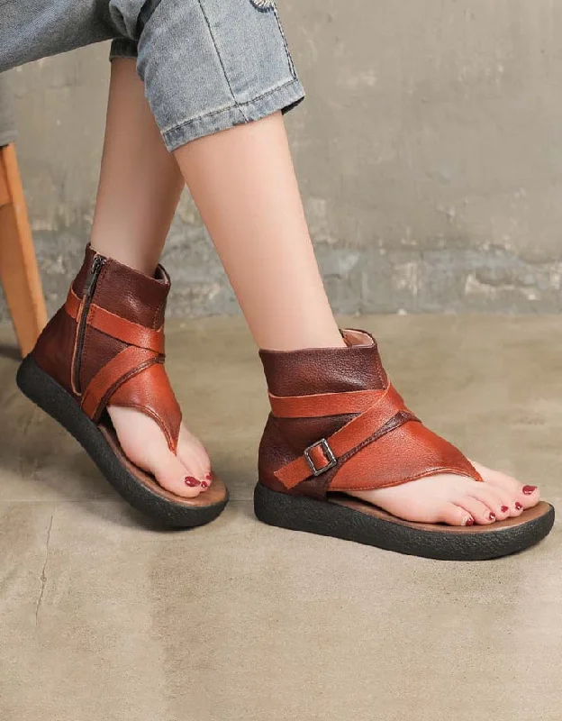 Chic Trends Unveiled Summer Flip-Flops Women's Retro Flat Sandals