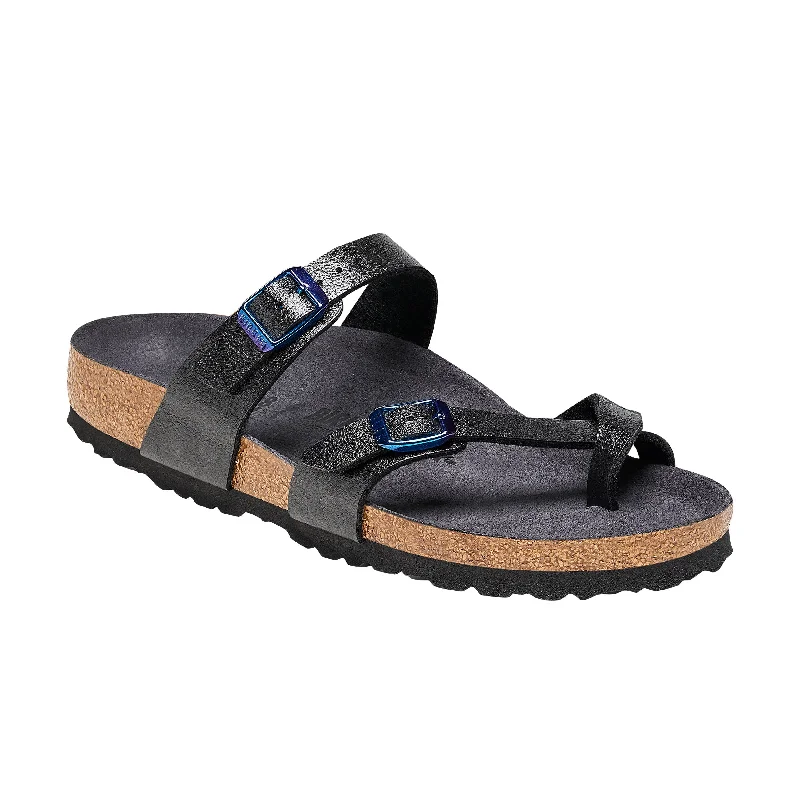 Modern Fashion Loafers Mayari Graceful Licorice/Metallic Blue Birko-Flor