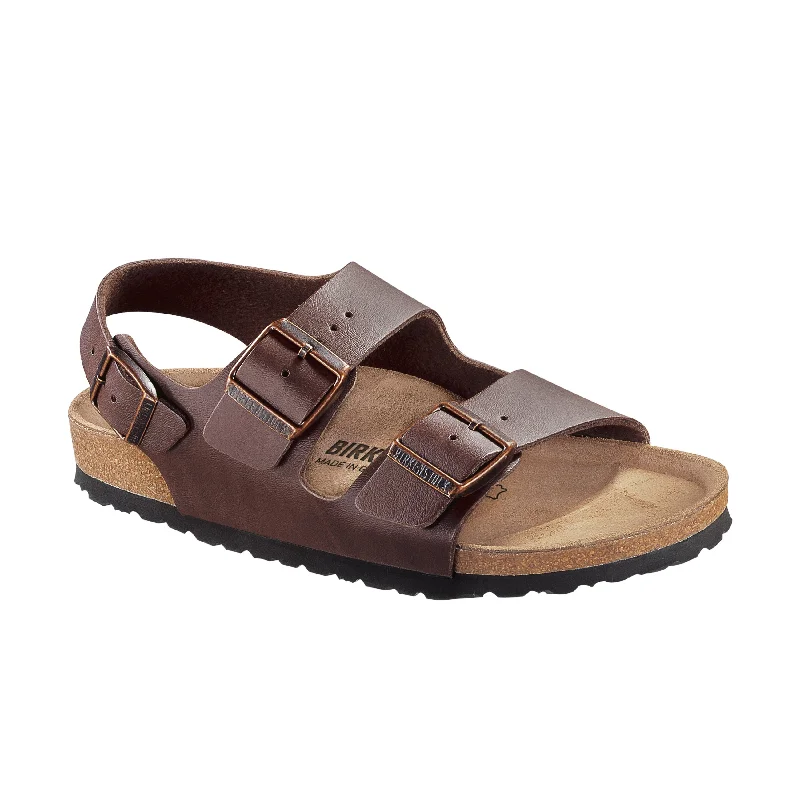 Non-Slip Shoes Milano Dark Brown Birko-Flor