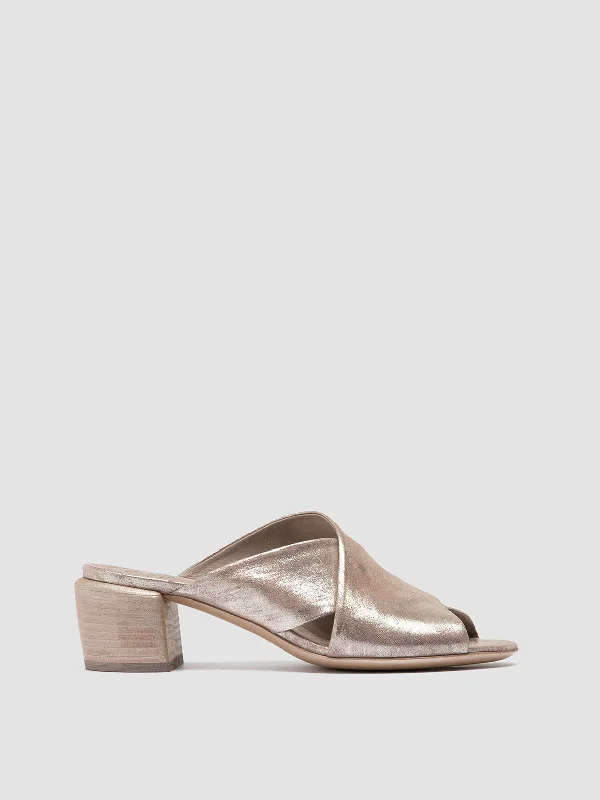Get The Latest Trends HADRY 007 - Taupe Leather Slide Sandals