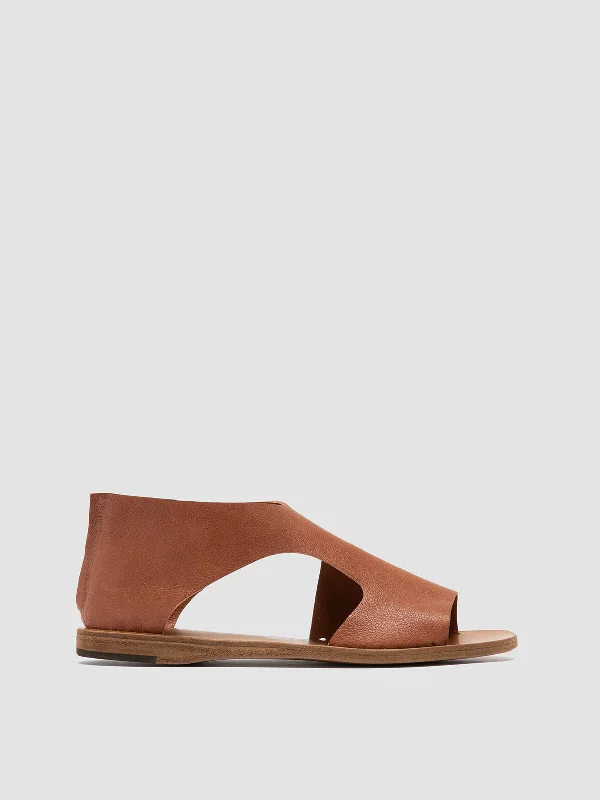 Style Redefined ITACA 047 - Brown Leather Sandals