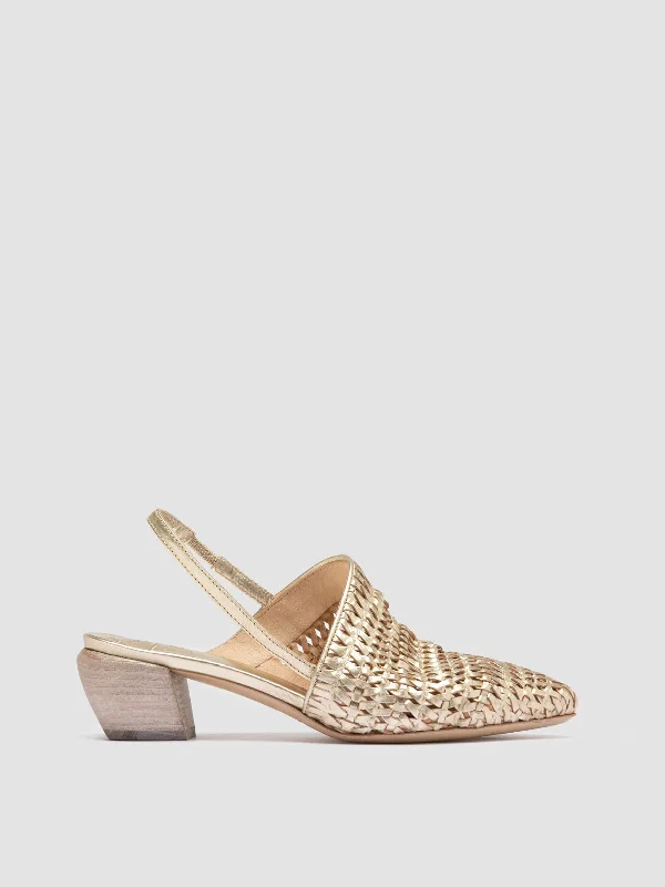 Enjoy Discount SALLY 032 Platino Opaco - Platinum Slingback Sandals
