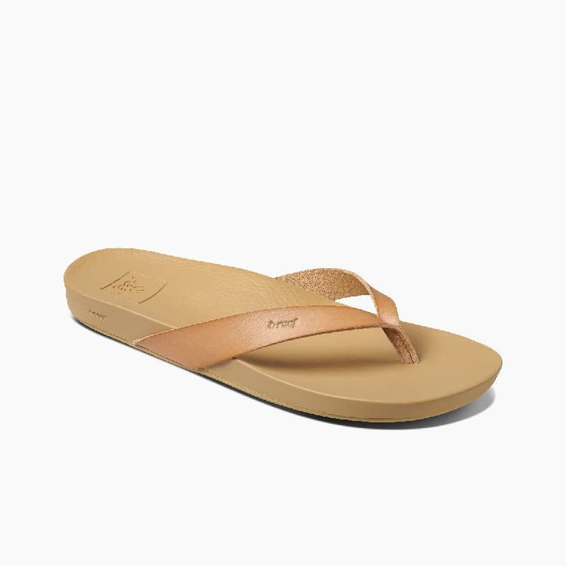 Chic And Trendy Reef Cushion Court Sandal-Natural