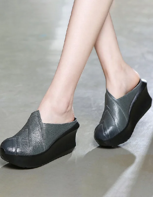 New Arrivals Spring Summer Non-Slip High Heels Wedge Slippers