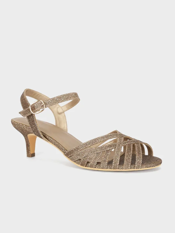 Flash Sale Or Flash Sales Women "DAKOA" Stylish Mid Low Heel Sandals