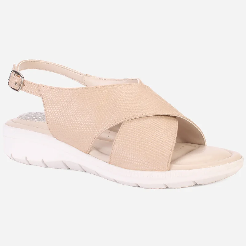 Discount Price Women's "ELENA" Wide Strap Open Toe Sandals