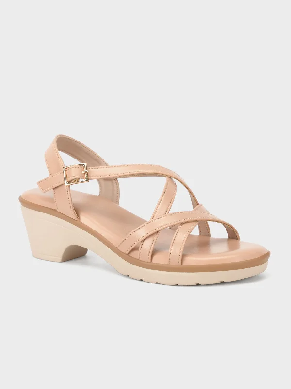 Stylish Statements Women's "TADEO" Crossover Strap Casual Sandals