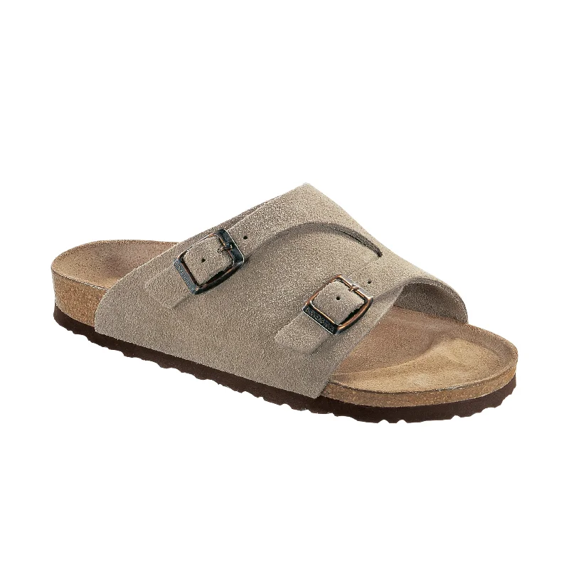 Modern Urban Slip-Ons Zurich Taupe Suede Leather